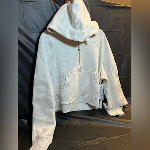 Lululemon scuba oversized 1/2 zip hoodie in cream. NWT and still has crispy tag.